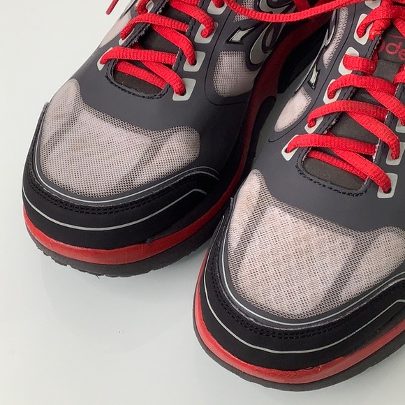 Gravity Defyer Ion Gdefy Verso Shock gray black red sneakers men size 8 EUC - Picture 8 of 16